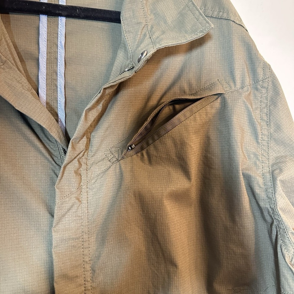 Toad&Co Men's XL Transverse ShirtJacket Full Zip Olive Green Lightweight Shacket - Picture 4 of 13